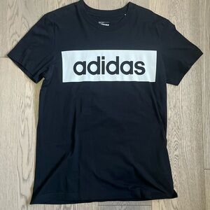 New Adidas Men's Black T-Shirt